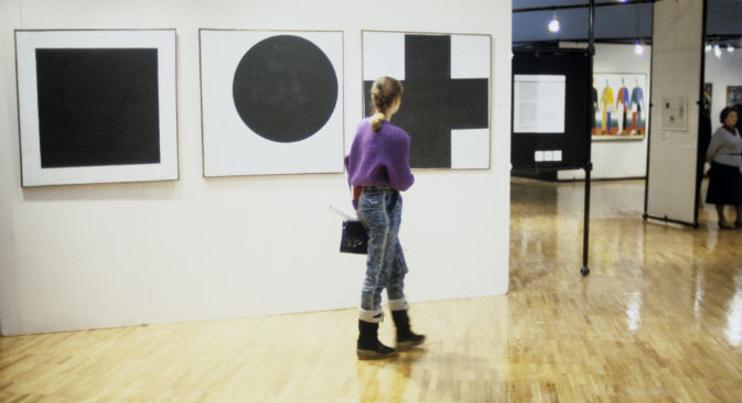 Il "Quadrato nero" di Malevich venne dipinto in piena guerra mondiale. Ma la sua idea risaliva a qualche anno prima (Foto: Yuri Somonov / Ria Novosti)